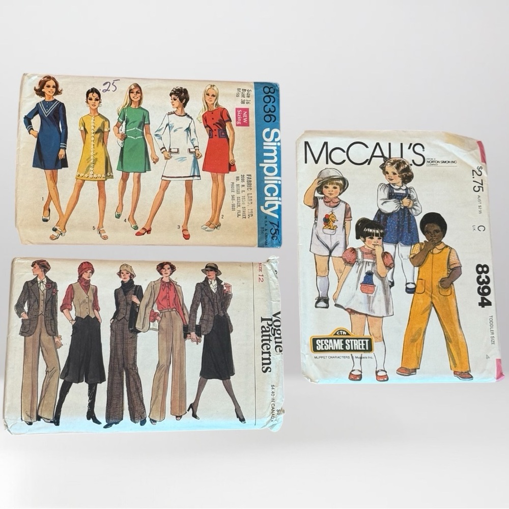 Vintage Sewing Patterns Vogue Chic Retro